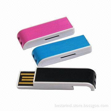 32GB USB flash drive, made of plastic/metal, with customized colors/logos/packing, for promotional